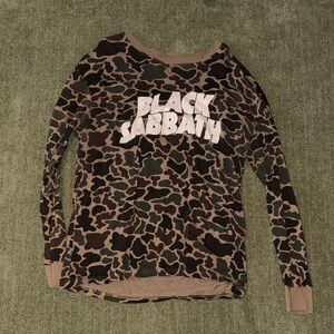 Black Sabbath Camouflage Long Sleeve Shirt